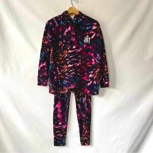 Juicy Couture Pink Tie Dye Sweatshirt / Leggings Matching Set